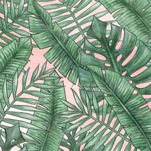 Spring Palm Leaves iPhone 13 Pro Max Clear Case